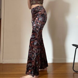 Velvet Boho Flare Pants